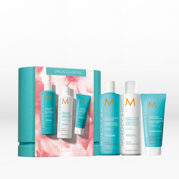 Moroccanoil Volume Spring Kit (Shampoo 250ml, Conditioner 250ml, Mask 75ml, Body Lotion 10ml, Shower Gel 10ml)