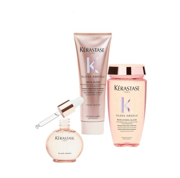 Kérastase Gloss Absolu Set (Σαμπουάν 250ml, Conditioner 250ml, Έλαιο 45ml)