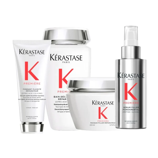 Kérastase Première Set (Bain Décalcifiant 250ml & Masque Filler Réparateur 200ml & Conditioner Fluidité Réparateur 200ml & Serum Filler Fondamental 90ml)