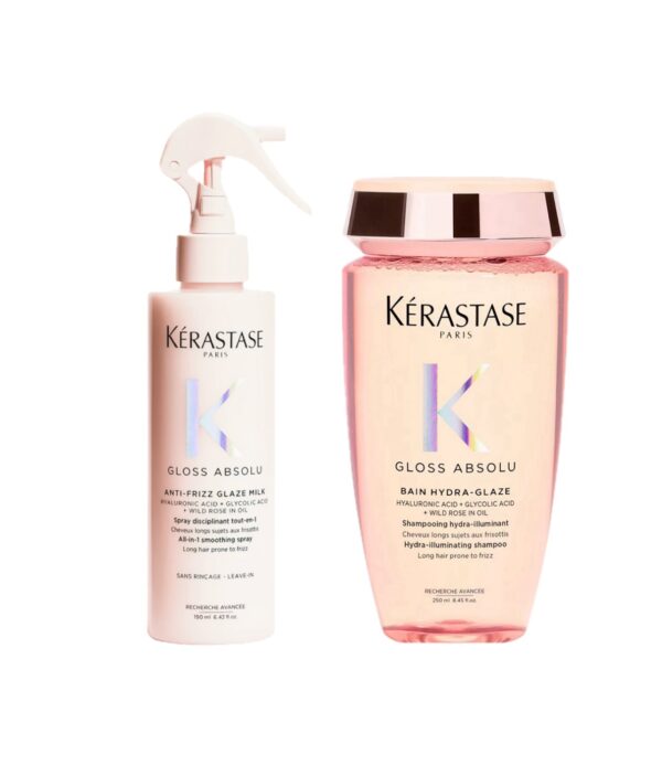 Kérastase Set Gloss Absolu ( Anti-Frizz Glaze Milk Spray για Λεία & Λαμπερά Μαλλιά 190ml, Bain Hydra Glaze Σαμπουάν για Λεία & Λαμπερά Μαλλιά 250ml )