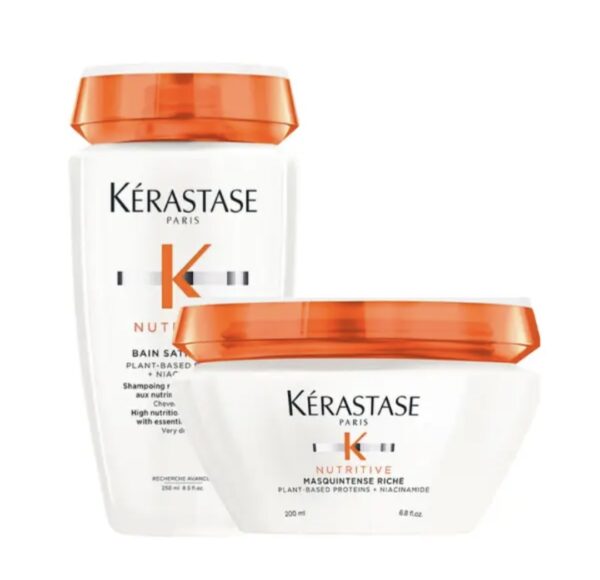 Kerastase Nutritive Set (Bain Satin Riche 250ml , Masquintense Riche 200ml)
